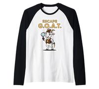 Escape Cabra Divertido Escape Room Lover Chivo expiatorio Juego de Palabras Juego de Palabras Juego de Palabras Camiseta Manga Raglan