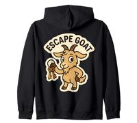 Escape Cabra Escape Room Lover Juego de Palabras Chivo expiatorio Juego de Palabras Broma Sudadera con Capucha