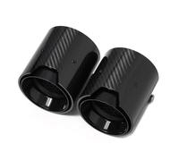 Escape Coche 2 Piezas Para Serie 2 F22 F23 Para M235i Para M240i F20 F21 Para M135i Para M140i Punta Escape ID60mm Punta Silenciador Tubo Escape Automóvil(Negro)