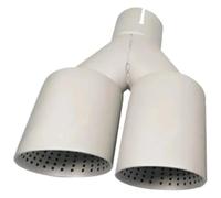 escape coche engrosado tubo Para VW Para GTI Para MK7 Para Golf 7 Boquilla 60 Mm 63 1 Unidad Punta Escape(Left In63-out89mm)
