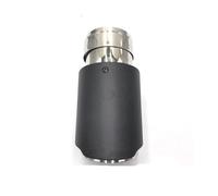 Escape Coche Tubo De Escape Silenciador Trasero Coche Una Pieza Para Punta Fibra Carbono Mate Universal(ID 67mm-OD 76mm)