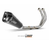 ESCAPE COMPLETO 2X1 MIVV DELTA RACE INOX NEGRO PARA YAMAHA MT-07 2014-2020