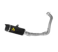 Escape completo ARROW Thunder no homologado en aluminio negro con colectores en acero inoxidable para YAMAHA MT 07 {178570}