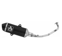 Escape completo ARROW Urban no homologado en aluminio negro con colectores en acero inoxidable con punta en acero inoxidable Dark para HONDA FORZA 125 25-26