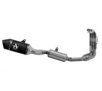 Escape completo ARROW Veloce homologado en aluminio negro con colectores en acero inoxidable para TRIUMPH DAYTONA 660 24-26