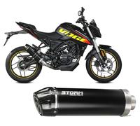 Escape Completo GP Storm by Mivv Inox Negro Carbon VOGE BRIVIDO 125 R 2023 2024