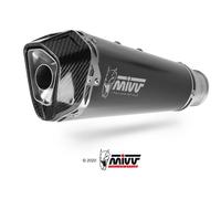 Escape completo homologado Mivv DELTA RACE en Acero negro para APRILIA RS 125 25-26 | TUONO 125 25-26