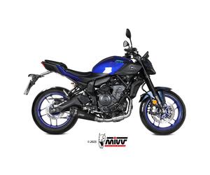 Escape completo homologado Mivv DELTA RACE en Acero negro para YAMAHA MT 07 25-26