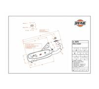 Silenciador Tubo de Escape para Aprilia Scarabeo 50 1993-1997 Sitoplus 0573