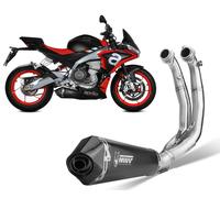 Escape completo Mivv Delta Race Black E5 para Aprilia Tuono 660 2021 > 2024