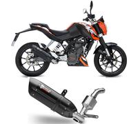 MIVV Escape completo Suono para KTM 125 Duke 2013 Silenciador negro