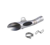 Escape completo Para R6 Para R3 Para MT09 Tubo Escape Motocicleta Moto Racing Silenciador(Silver)