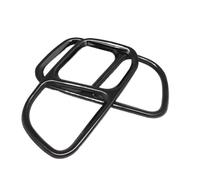 Escape Cubierta De Tubo Escape Embellecedor Marco Garganta Trasera Inoxidable Para X5 F15 X6 F16 2014 2015 2016 2017 2018 2019 Cola de Tubo de Escape(Negro)