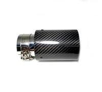 Escape de Coche 1 Pieza Silenciador Tubo Escape Trasero Acero Inoxidable Negro Brillante Y Azul Fibra Carbono Para M Serie Puntas Universales Tubo de Escape Coche