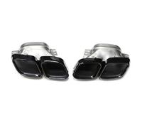 Escape De Coche Para 2022 A 2025 Para Benz Clase C C63 Tubo De Escape C200 C260 Silenciador Cuadrado Parachoques Mejorado(Black)