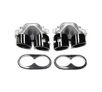 Escape De Coche Para Benz W177 C118 CLA35 X247 GLB35 Modificado CLA45S Quad Tubo De Escape Silenciador Acero Inoxidable(B)