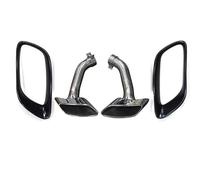 Escape De Coche Para X6 E71 2008-2014 Up V8 Diseño Look Tip Boquilla De Tubo Escape 2 Unids/lote Puntas Silenciador Acero Inoxidable Para Coche(Silver Set B)