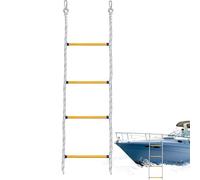 Escape de Incendios con Mosquetón, Escalera de Cuerda de Escape, Escalera de Rescate, Carga de 300 KG, Escalera contra Incendios para Emergencia Evacuación Rescate, Adecuado para Balcón Ventana