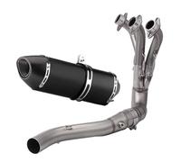 Escape De Motocicleta Acero Inoxidable para Yamaha MT09 FZ-09 MT 09 Sección Delantera Inferior Sistema Puerto Oxígeno E Hidrógeno