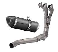 Escape De Motocicleta Acero Inoxidable para Yamaha MT09 FZ-09 MT 09 Sección Delantera Inferior Sistema Puerto Oxígeno E Hidrógeno