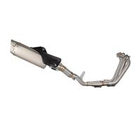 Escape de Motocicleta con Cubierta De Carbono para Escape Motocicleta para Yamaha YZF R6 2006-2016 2015 2014 2013 2012 Silenciador Tubo Enlace Delantero Acero Inoxidable
