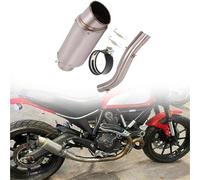 Escape de Motocicleta para Ducati para Scrambler Full Throttle 800 2015 2016 2017 2018 2019 2020 Silenciadores Slip Ons Tubo De Escape Slip-On(Chrome)