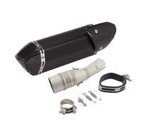 Escape de motocicleta Para Yamaha X-MAX 400 2017-2022 Silenciador Acero Inoxidable Para Motocicleta, Silenciadores Deslizantes, Tubo De Enlace Intermedio De Escape Con Silenciador Extraíble(Nero)
