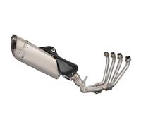 Escape de Motocicleta Silenciador De Acero Inoxidable para Tubo Enlace Delantero con Cubierta Carbono para Yamaha YZF R6 2006-2016 2015 2014 2013 2012