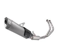 Escape de Motocicleta Silenciador De Titanio con Tubo Delantero Acero Inoxidable Y Cubierta Carbono para Escape Motocicleta para Yamaha YZF R7 2021-2025 2024 2023 2022