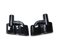 Escape Deportiva 1 Par Puntas Escape Acero Inoxidable Para Mercedes para Benz W221 S300 S350 S65 S500 S600 Silenciador Tubo Cuádruple ID 60MM(Black B)