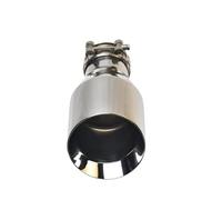 Escape Deportiva 1 Uds. Punta De Escape 2,5 Pulgadas Entrada 4 Salida 7, "largo 304 Acero Inoxidable Boca Inclinada Doble Capa Tubo Do(IN60-OUT115MM)