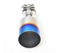 Escape Deportiva Punta De Escape Entrada 2,5 Pulgadas Salida 4 7, "de Largo Acero Inoxidable 304 Boca Inclinada Azul Del Tubo Do(IN76-OUT89MM)