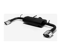 Escape deportivo doble compatible con Mitsubishi Lancer VIII HB/Sedan 1.5i 80kW/1.8i 105kW 2007-2012 120x80mm inclinado