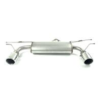 Escape deportivo doble de acero inoxidable compatible con Mazda CX-3 2.0 89kW 2015-2018 100mm