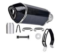 Escape Deportivo Universal para Motocicleta Modificado de Imitación Completa Carbono con Supresor Ruido DB Killer Ajusta a Tubos 38-51 mm Vehículos Todo Terreno Carreteras y ATV