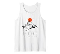 Escape Descubre el Mundo - Mundo Montaña Senderismo y Viajes Camiseta sin Mangas