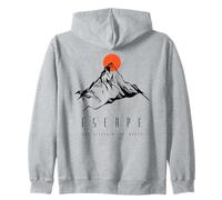 Escape Descubre el Mundo - Mundo Montaña Senderismo y Viajes Sudadera con Capucha