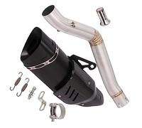 Escape Deslizante Silenciador De Fibra Carbono Modificado DB Killer Tubo Enlace Medio Eliminación Catalizador para Benelli 502c