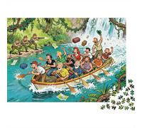 Escape en Barco del río Jungle Puzzle De Madera Impermeable Puzzles De 1000 Piezas Regalos para Adultos Desafiante Y Estimulante Rompecabezas Decoración del Hogar