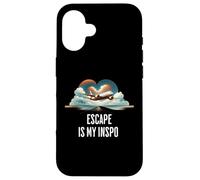 Escape es mi diseño retro de ensueño para viajar Carcasa para iPhone 16