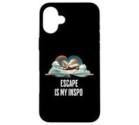 Escape es mi diseño retro de ensueño para viajar Carcasa para iPhone 16 Plus