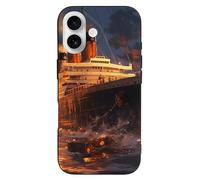 Escape from Boat The Titanic - Funda para teléfono compatible con iPhone 16/16 Plus/16 Pro/16 Pro Max/16 E divertido protector de teléfonos de TPU ligero
