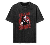 Escape from New York Call Me Snake Plissken Smoke Kurt Russell Top Vintage Streetwear T-Shirt Washed Unisex Tops Size XL