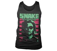 Escape From New York Licenciado Oficialmente Snake Plissken Hombres Camiseta sin Mangas (Negro), Medium