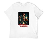 Escape from New York V9 Kurt Rsell T-Shirt Movie Poster all T-Shirt White, blanco, S