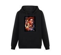 Escape from New York Ver 8 Kurt Rsell Movie Hoody Unisex Long Sleeve Hooded with Pocket Black L