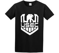 Escape from Tarkov Usec - Camiseta estampada con cuello redondo para hombre, Negro, L