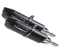 ESCAPE GPR EXHAUST SYSTEM COMPATIBLE CON APRILIA SHIVER 750 - GT 2007/16 DOBLE ESCAPE RACING CON CONEXIÓN FURORE NERO