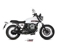 Escape homologado Mivv GHIBLI en Acero negro para MOTO GUZZI V7 08-16