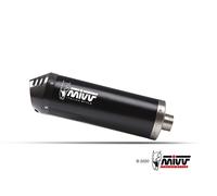 Escape homologado Mivv OVAL en Acero negro para SYM ADXTG 400 25-26